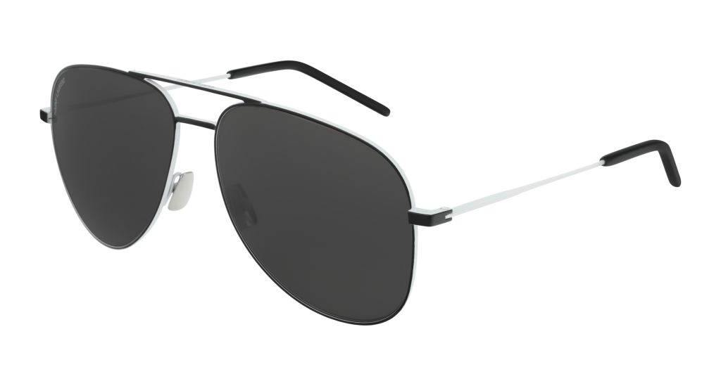 Occhiali da Sole - Saint Laurent - CLASSIC 11 - Nero / Bianco