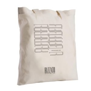 shopper cotone naturale ottica rizzato