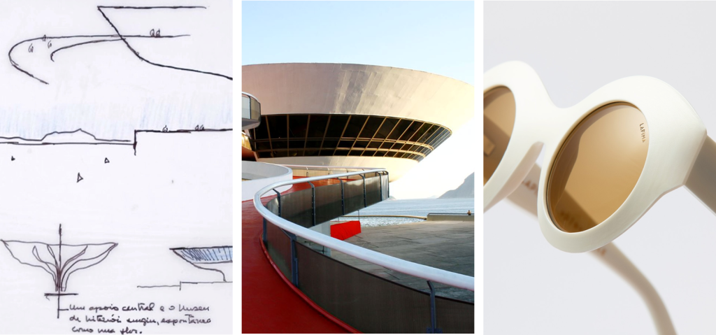 Occhiali da sole Lapima ispirati all'architettura brasiliana